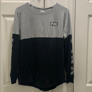 Pink long sleeve oversize shirt